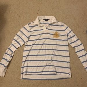 ralph lauren striped rugby shirt